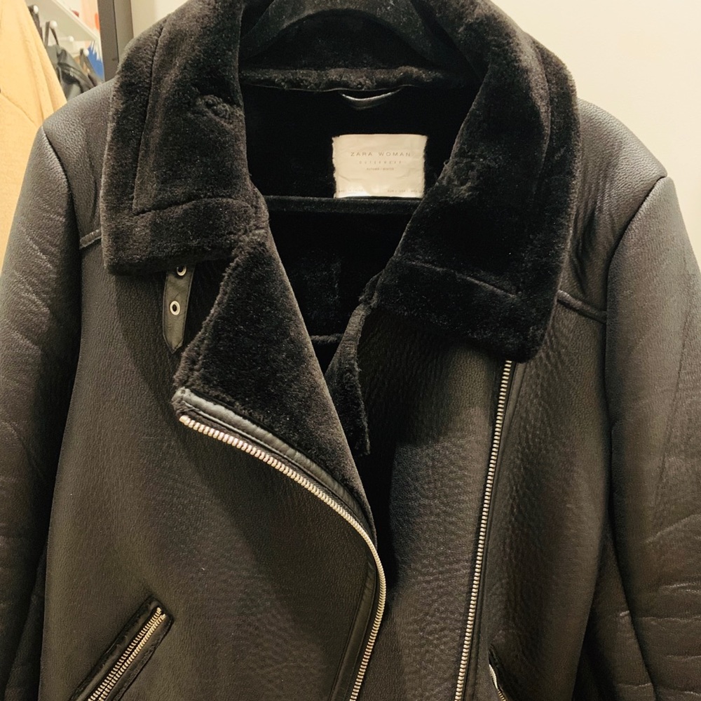 Zara Shearling Coat